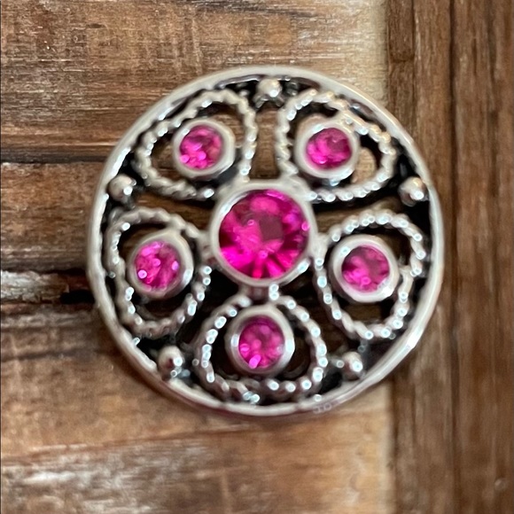 Blessed Snap Jewelry Charm - 18mm Magnolia Vine Ginger Prayer Button For Necklaces & Bracelets - View #4